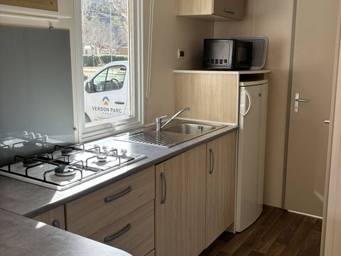 MOBILHOME 6 personnes - Mobil-home | Comfort | 3 Ch. | 6 Pers. | Terrasse surélevée | Clim.