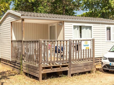 MOBILHOME 4 personnes - Homair mobil homes au camping de la Méditerranée Comfort | 2 Ch. | 4 Pers. | Terrasse simple | Clim.