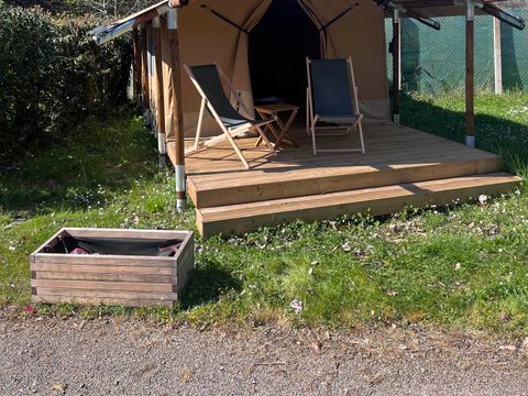 TENTE TOILE ET BOIS 2 personnes - Mini tente safari