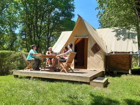 Tente en toile et en bois 4 personnes - Lodge Confort