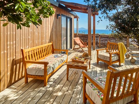 MOBILHOME 8 personnes - Lodge Riviera 2 à 8 pers. clim. Plancha