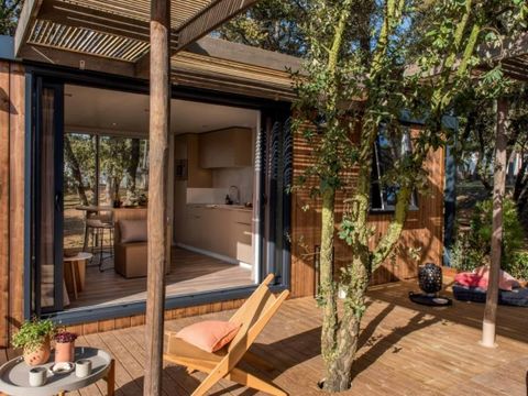 MOBILHOME 6 personnes - Lodge Luxe Vue Panoramique 2 à 6 pers. clim. Plancha