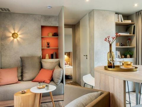 MOBILHOME 6 personnes - Lodge Luxe Vue Panoramique 2 à 6 pers. clim. Plancha