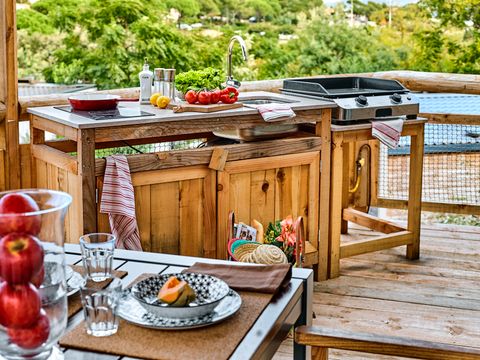MOBILHOME 4 personnes - Lodge 2 à 4 pers. Vue mer clim. Plancha