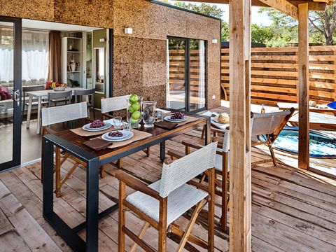 MOBILHOME 4 personnes - Lodge 2 à 4 pers. Vue mer clim. Plancha