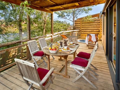 MOBILHOME 6 personnes - Lodge 2 à 6 pers. Vue mer  clim. Plancha