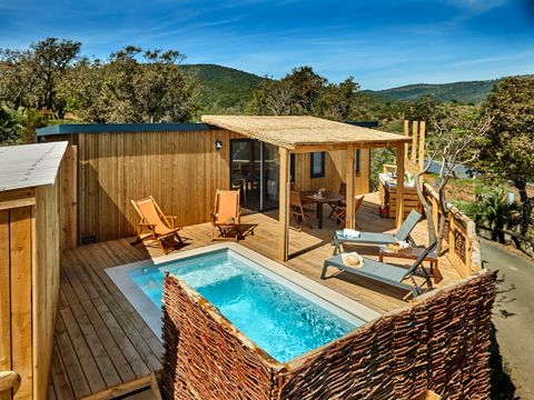 MOBILHOME 6 personnes - Lodge Luxe Riviera vue mer panoramique