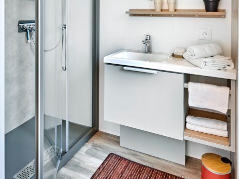 MOBILHOME 4 personnes - Lodge Luxe vue mer