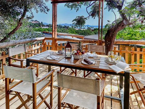 MOBILHOME 4 personnes - Lodge Luxe vue mer