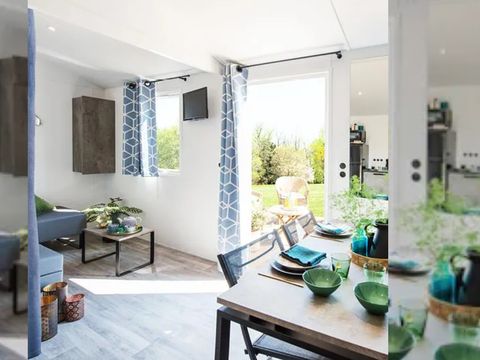 MOBILHOME 5 personnes - Premium 30m² - 2 chambres + lave-vaisselle + terrasse