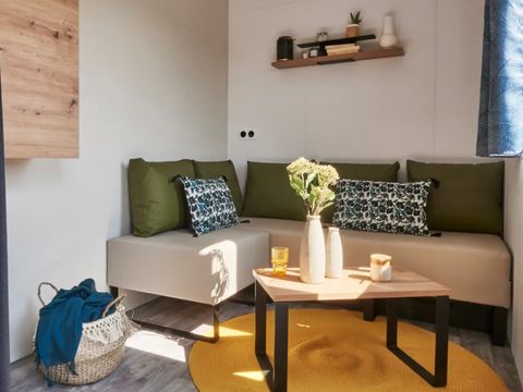 MOBILHOME 4 personnes - NEW 2023// Mobil-Home Premium 27m² (2 chambres) + TV + LV + Terrasse couverte
