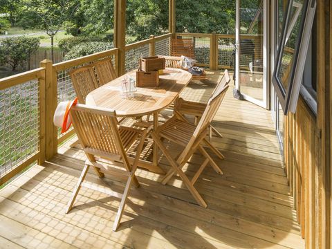 CHALET 6 personnes - Chalet bois Sesame Premium 35m² - 3 chambres + TV + terrasse