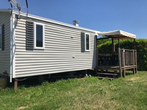 MOBILHOME 6 personnes - M5 M8  Malaga 2012 - terrasse d'angle couverte