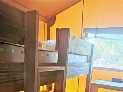 Tente en toile et en bois 4 personnes - LODGE SAFARI