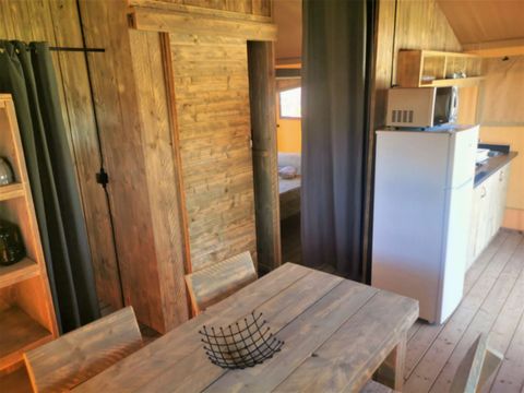 Tente en toile et en bois 4 personnes - LODGE SAFARI