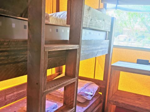 Tente en toile et en bois 4 personnes - LODGE SAFARI