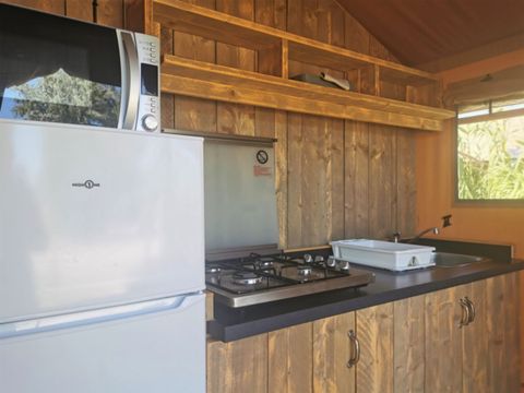 Tente en toile et en bois 4 personnes - LODGE SAFARI