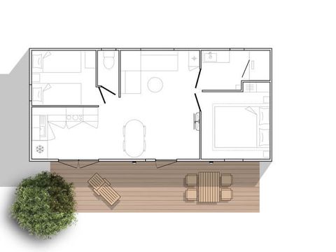 Mobilhome 4 personnes - Mobil-home "LUXE & COSY"