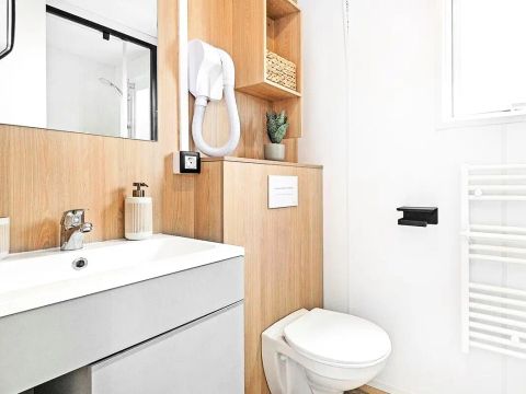 Mobilhome 6 personnes - Cottage Ilbarritz - 4 Pièces - Climatisé - TV - 2 salles de bain