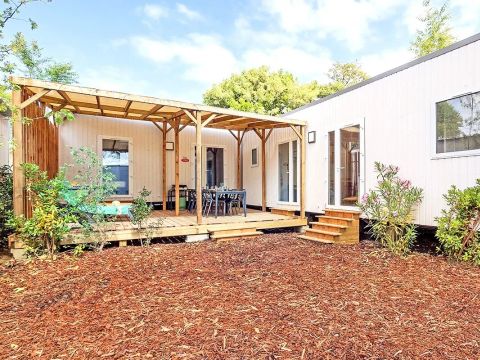 Mobilhome 10 personnes - Cottage Ibardin 6 Pièces 10 Personnes Climatisé + TV