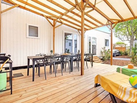 Mobilhome 10 personnes - Cottage Ibardin 6 Pièces 10 Personnes Climatisé + TV