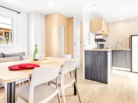Mobilhome 10 personnes - Cottage Ibardin 6 Pièces 10 Personnes Climatisé + TV