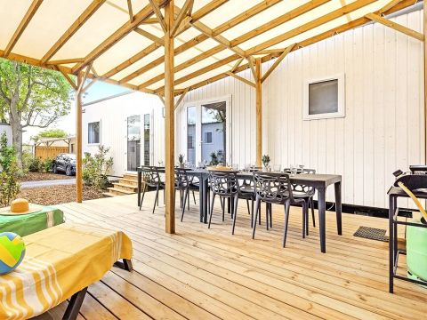 Mobilhome 8 personnes - Cottage Ibardin 5 Pièces 8 Personnes Climatisé + TV