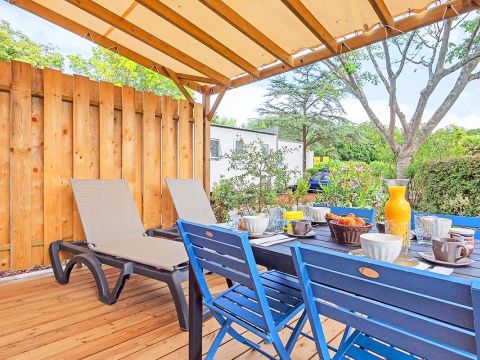 Mobilhome 4 personnes - Cottage Ilbarritz 3 Pièces 4 Personnes Climatisé + TV 2sdb