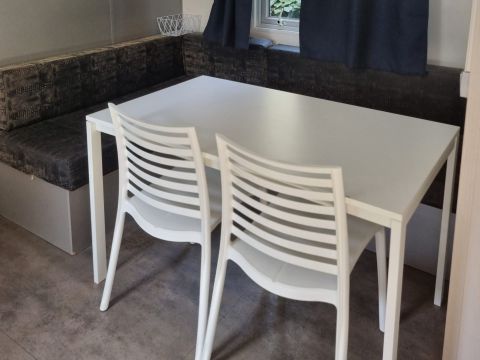 Mobilhome 4 personnes - Mobil home Cottage Bois Confort - 2 chambres - clim - 25m²