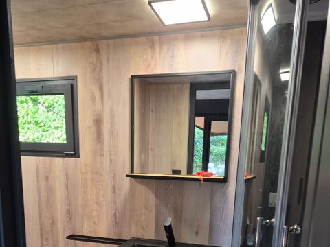 Tente en toile et en bois 3 personnes - Cabane bois Glamping sous toile saharienne