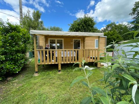 MOBILHOME 4 personnes - Mobil-home Bois Confort 29m² - 2 chambres - Terrasse couverte - TV