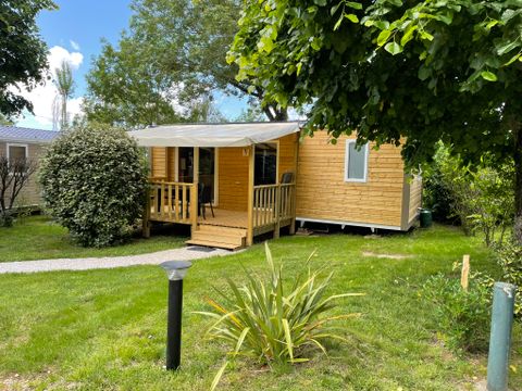 MOBILHOME 4 personnes - Mobil-home Bois Confort 29m² - 2 chambres - Terrasse couverte - TV