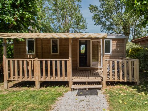 MOBILHOME 6 personnes - Mobil-home Bois Confort 32m² - 3 chambres - Terrasse semi-couverte - TV