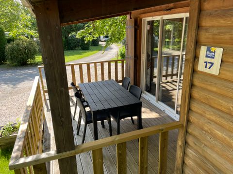 MOBILHOME 6 personnes - Chalet Bois Premium 31m² - 2 chambres - Terrasse couverte - TV - LV - Climatisation