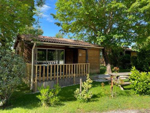 MOBILHOME 6 personnes - Chalet Bois Premium 31m² - 2 chambres - Terrasse couverte - TV - LV - Climatisation