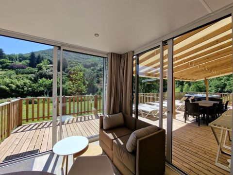 MOBILHOME 8 personnes - COTTAGE PREMIUM SPA TRIBU GORGES DE COLOMBIERES 4 ch 3 sdb A