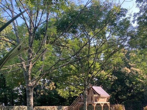 Tente en toile et en bois 2 personnes - Tente sur pilotis "Prêt à camper"