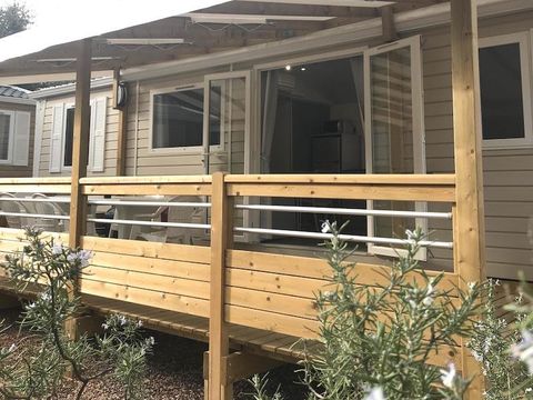 MOBILHOME 6 personnes - Mobile home 36m² - clim + TV + Terrasse couverte
