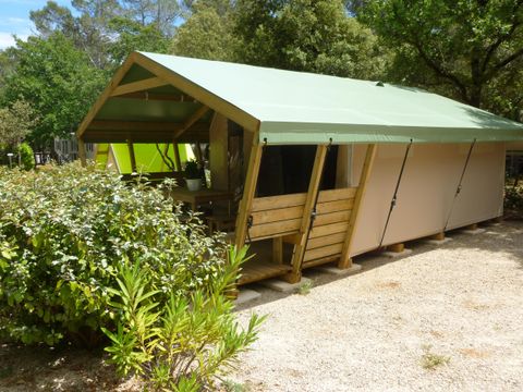 TENTE TOILE ET BOIS 5 personnes - FREE Confort 24m² - 2 chambres