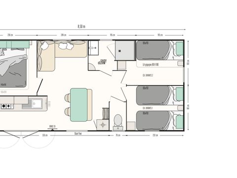 MOBILHOME 6 personnes - Premium