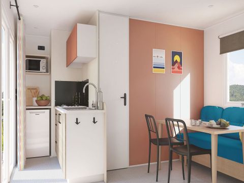 MOBILHOME 4 personnes - Plein Sud 22 m² 2 chambres (4 personnes - 2 adultes maxi)