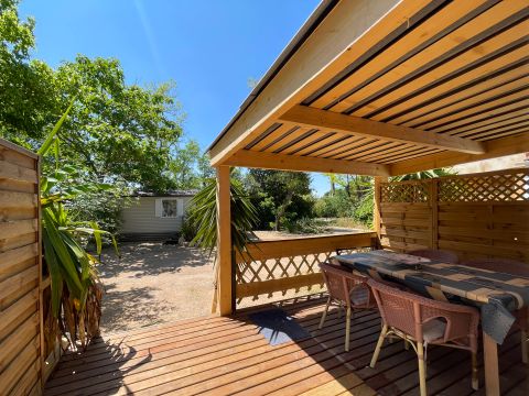 MOBILHOME 4 personnes - CROISETTE - 4 personnes - disponible à partir de 17h