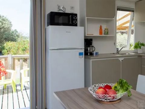 Mobilhome 6 personnes - Mobil home Aups - 28m² - 3 chambres + TV + A/C