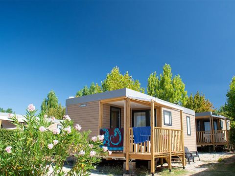 Mobilhome 4 personnes - Mobil home Sainte-Croix - 28m² - 2 chambres + TV + A/C