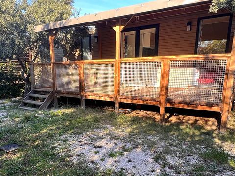 Mobilhome 4 personnes - Mobil home Castellane côté jardin - 30m² - 2 chambres + TV + A/C