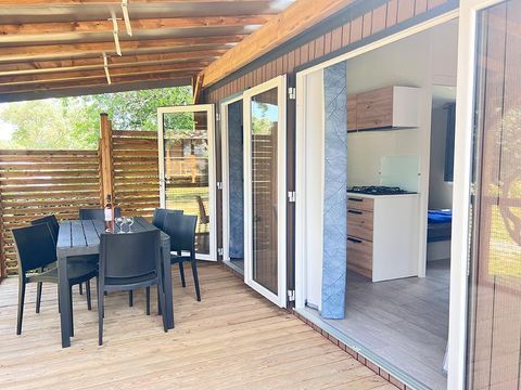 Mobilhome 6 personnes - Mobil home Quinson - 33m² - 3 chambres + TV + A/C