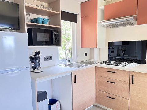 Mobilhome 6 personnes - Mobil home Tourtour - 33m² - 3 chambres + Tv + A/C