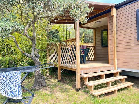 Mobilhome 6 personnes - Mobil home Tourtour - 33m² - 3 chambres + Tv + A/C