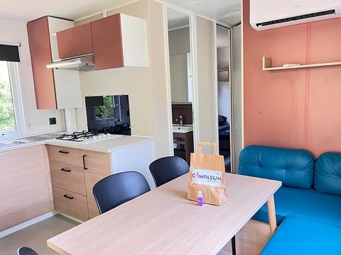 Mobilhome 6 personnes - Mobil home Tourtour - 33m² - 3 chambres + Tv + A/C