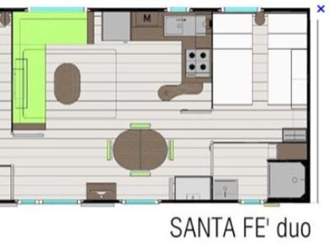 MOBILHOME 4 personnes - PREMIUM Clim+TV